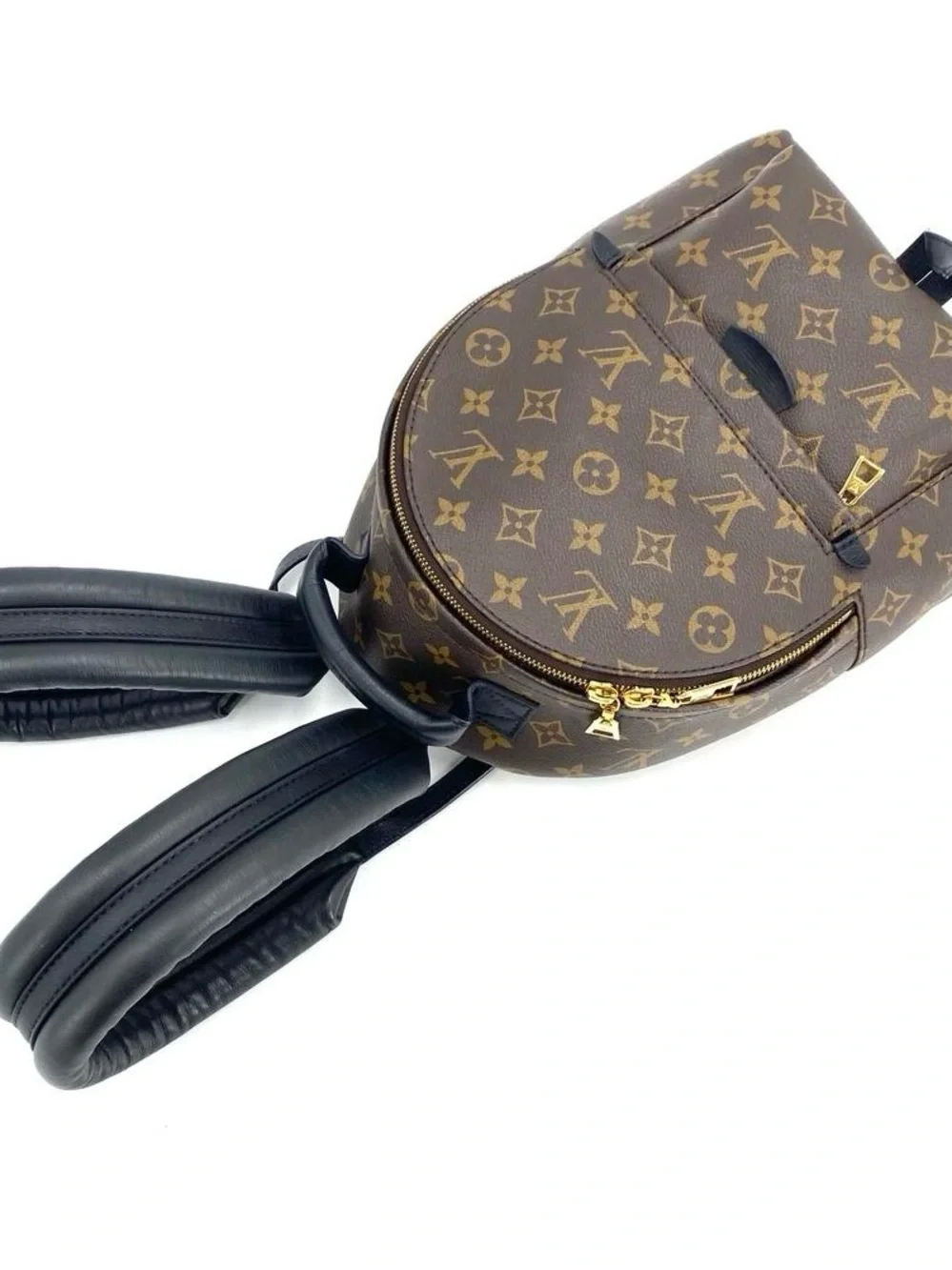 Louis Vuitton Monogram Canvas Backpack in Brown with Gold Hardware